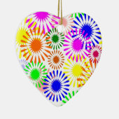 mehrfarbige Blume Keramikornament (Rechts)