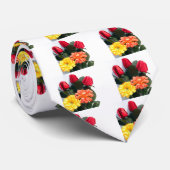 mehrfarbige Blume Krawatte (Gerollt)