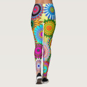 Mehrfarbige Blume/Leggine Leggings (Rückseite)