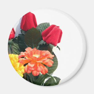 mehrfarbige Blume Magnet