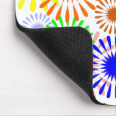 mehrfarbige Blume Mousepad (Ecke)