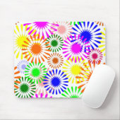 mehrfarbige Blume Mousepad (Mit Mouse)