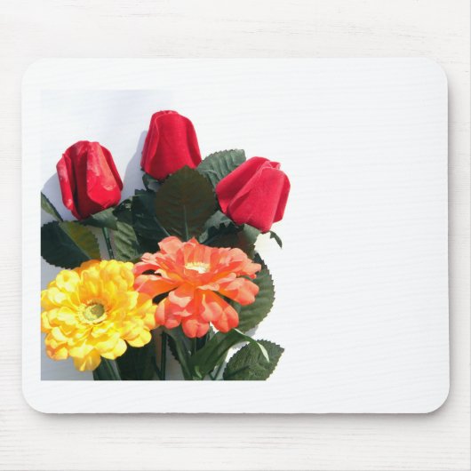 mehrfarbige Blume Mousepad (Vorne)