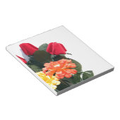 mehrfarbige Blume Notizblock (angewinkelt)