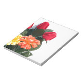 mehrfarbige Blume Notizblock (Rotiert)
