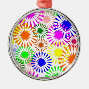 mehrfarbige Blume Ornament Aus Metall