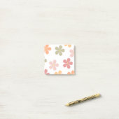 Mehrfarbige Blume Post-it Klebezettel (Auf Schreibtisch)