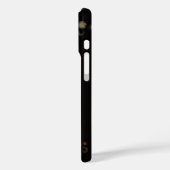 Mehrfarbige Blumen auf Schwarz Case-Mate iPhone Hülle (Rückseite / Links)