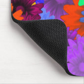 Mehrfarbige Blumen Mousepad (Ecke)