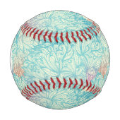 Mehrfarbige Blumendoodle-Muster Baseball (Vorderseite)