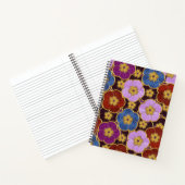 Mehrfarbige Blumenmuster Notizblock (Innenseite)