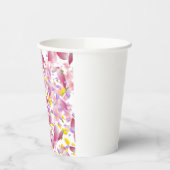 Mehrfarbige Blütenblätter Feier Pappbecher (Links)