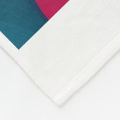 Mehrfarbige Blütenmuster-Abdeckung Fleecedecke (Ecke)