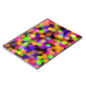 Mehrfarbige Bokeh-Lichter Notizblock (Linke Seite)