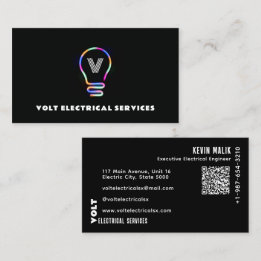 Mehrfarbige Bulb Shape Lighting Business Card Visitenkarte