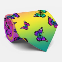 mehrfarbige Butterfly-Krawatte