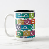 mehrfarbige Camera-Tasse Zweifarbige Tasse (Links)