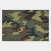 Mehrfarbige Camouflage-Camouflage, militärisches M Geschenkpapier Set (Vorderseite 2)