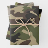 Mehrfarbige Camouflage-Camouflage, militärisches M Geschenkpapier Set (Beispiel)