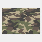 Mehrfarbige Camouflage-Camouflage, militärisches M Geschenkpapier Set (Vorderseite)