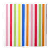 Mehrfarbige Candy Stripes Fliese (Vorderseite)