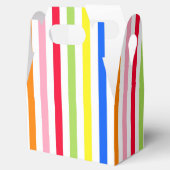 Mehrfarbige Candy Stripes Geschenkschachtel (Geöffnet)