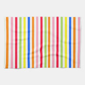 Mehrfarbige Candy Stripes Geschirrtuch (Horizontal)