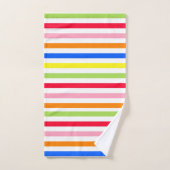 Mehrfarbige Candy Stripes Handtuch (Handtuch)