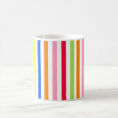 Mehrfarbige Candy Stripes Kaffeetasse (Mittel)