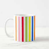Mehrfarbige Candy Stripes Kaffeetasse (Links)
