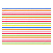 Mehrfarbige Candy Stripes Queen Size Tischdecke (Vorderseite (Horizontal))