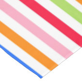 Mehrfarbige Candy Stripes Queen Size Tischdecke (Schrägansicht)