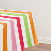 Mehrfarbige Candy Stripes Queen Size Tischdecke (Beispiel)
