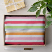 Mehrfarbige Candy Stripes Seidenpapier (Geschenk)