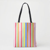 Mehrfarbige Candy Stripes Tasche (Vorderseite)
