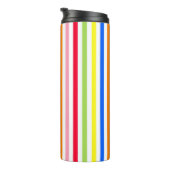 Mehrfarbige Candy Stripes Thermosbecher (Nach rechts gedreht)