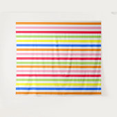 Mehrfarbige Candy Stripes Wandteppich (Vorderseite (Horizontal))