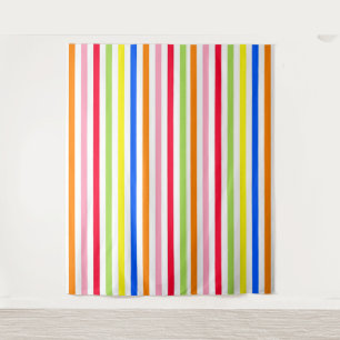 Mehrfarbige Candy Stripes Wandteppich