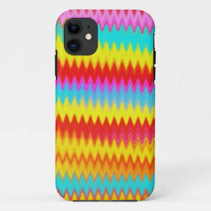 Mehrfarbige Chevron-Streifen iPhone 11 Hülle