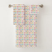 Mehrfarbige Dackeln Badetuch Set (Insitu)