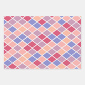 mehrfarbige Diamantformen Geschenkpapier Set (Vorderseite 3)