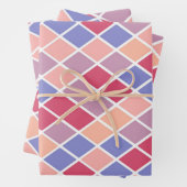 mehrfarbige Diamantformen Geschenkpapier Set (Beispiel)