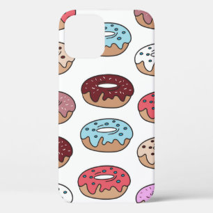 Mehrfarbige Donuts handgezeichnetes nahtloses Must Case-Mate iPhone Hülle