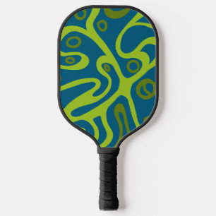Mehrfarbige Doodles Pickleball Schläger