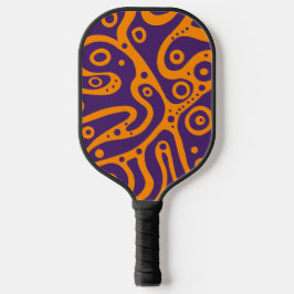 Mehrfarbige Doodles Pickleball Schläger