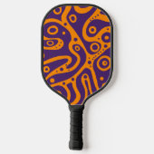 Mehrfarbige Doodles Pickleball Schläger (Rückseite)