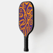 Mehrfarbige Doodles Pickleball Schläger (Links)