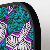 Mehrfarbige Doodles Pickleball Schläger (Linke Seite)