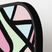 Mehrfarbige Doodles Pickleball Schläger (Linke Seite)