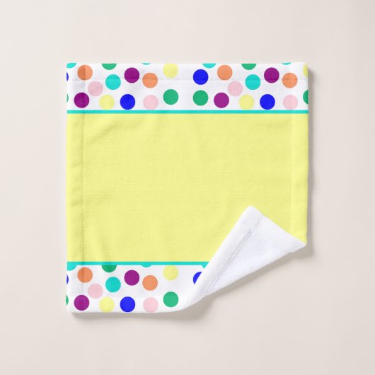 Mehrfarbige Dosen Badehandtuch Set (Waschlappen)